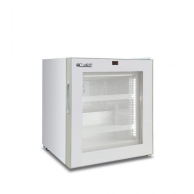 Shopdeschefs - Congélateur sur comptoir Modèle FR55FL BLANC Porte en verre
