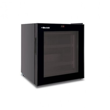 Shopdeschefs - Congélateur de comptoir Modèle FR55FL BLACK Porte en verre