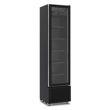 Shopdeschefs - Vitrine réfrigérée slim ventilée Modèle SLIMCOOLER225TBLACK