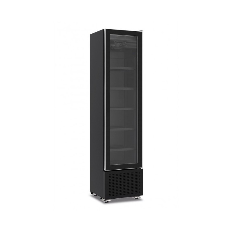Shopdeschefs - Vitrine réfrigérée slim ventilée Modèle SLIMCOOLER225TBLACK