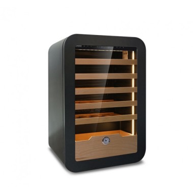 Shopdeschefs - Cave à vin réfrigérée ventilée Modèle VINARIUS 40 BLK pour 36 bouteilles de 0,75 L