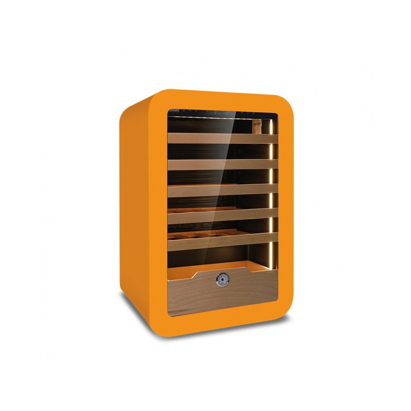 Shopdeschefs - Cave à vin réfrigérée ventilée Modèle VINARIUS 40 ORN pour 36 bouteilles de 0,75 L.
