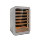 Shopdeschefs - Cave à vin réfrigérée ventilée Modèle VINARIUS 40 GRY pour 36 bouteilles de 0,75 L