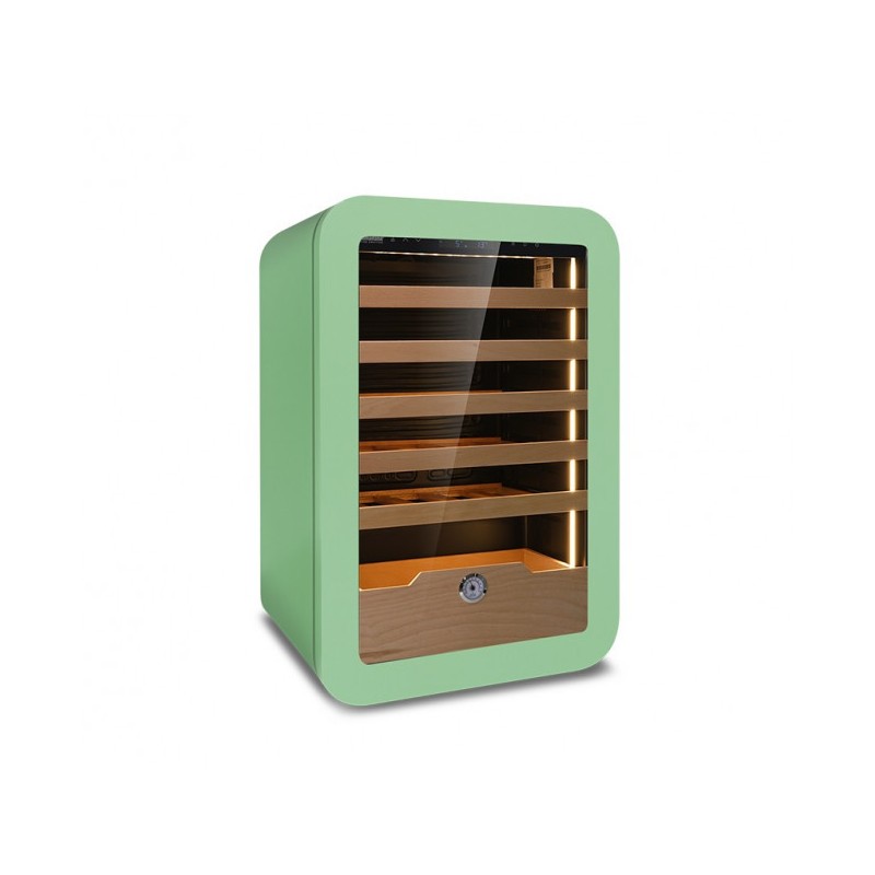 Shopdeschefs - Cave à vin réfrigérée ventilée Modèle VINARIUS 40 GRN pour 36 bouteilles de 0,75 L.
