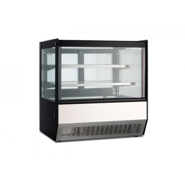 Shopdeschefs - Vitrine réfrigérée pour snacks et pâtisseries sur comptoir, avec portes coulissantes Modèle DLX90