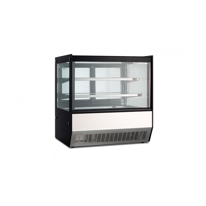 Shopdeschefs - Vitrine réfrigérée pour snacks et pâtisseries sur comptoir, avec portes coulissantes Modèle DLX90