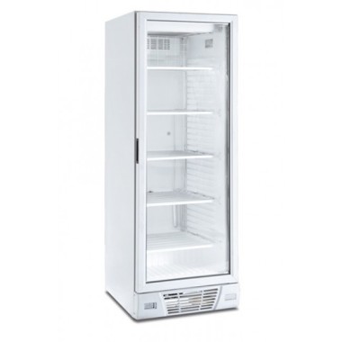 Shopdeschefs - Congélateur vertical statique avec agitateur Modèle FR372VSTWHITE Avec porte en verre