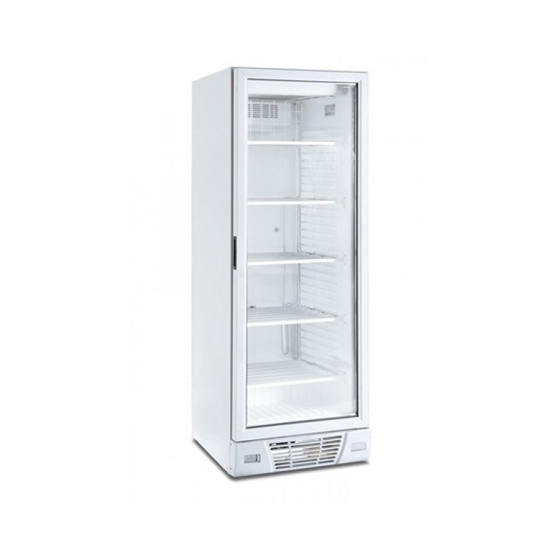 Shopdeschefs - Congélateur vertical statique avec agitateur Modèle FR372VSTWHITE Avec porte en verre