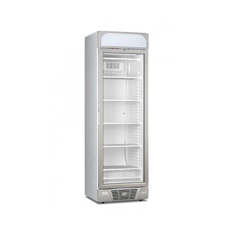 Shopdeschefs - Congélateur vertical statique avec agitateur Modèle FR372VGCST Avec porte en verre