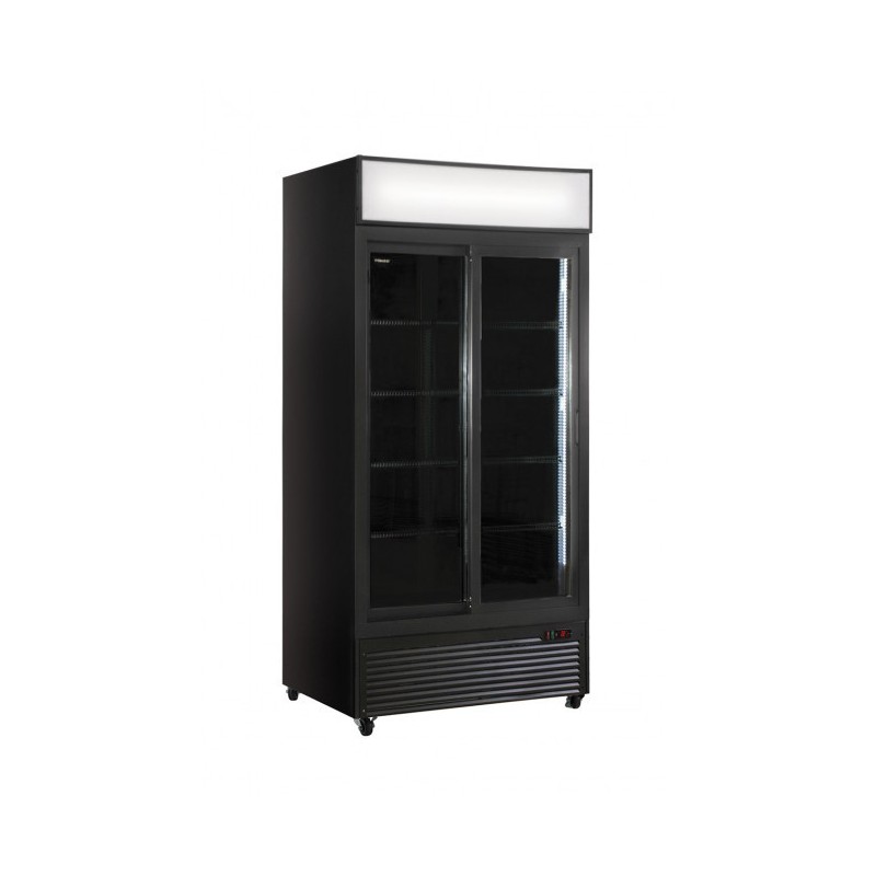 Shopdeschefs - Armoire réfrigérée ventilée à 2 portes Modèle CL801V2GCSLBLACK