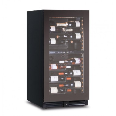 Shopdeschefs - Cave à vin ventilée à double température Modèle CW120G2TB pour 56 bouteilles de 0,75 L