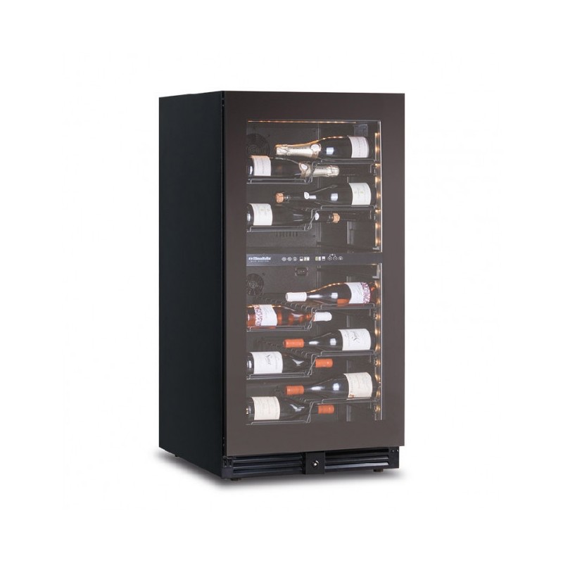 Shopdeschefs - Cave à vin ventilée à double température Modèle CW120G2TB pour 56 bouteilles de 0,75 L