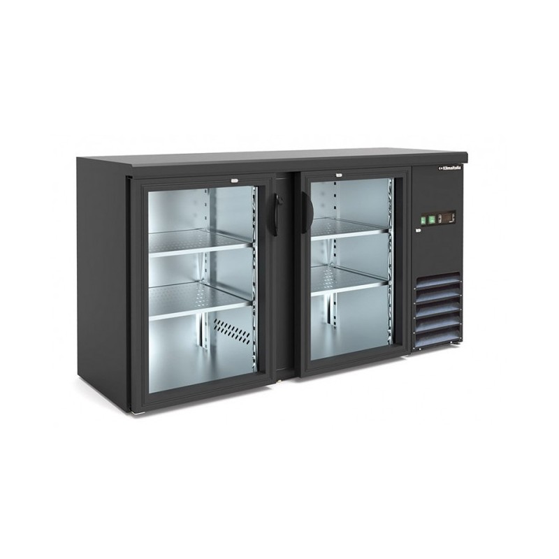Shopdeschefs - Table réfrigérée ventilée rétro avec vitrine Modèle BB200GD