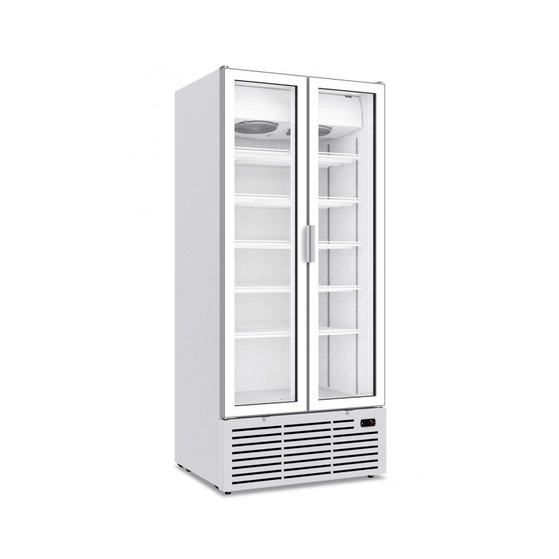 Shopdeschefs - Armoire réfrigérée ventilée à 2 portes battantes Modèle ICOOL88TWHITE