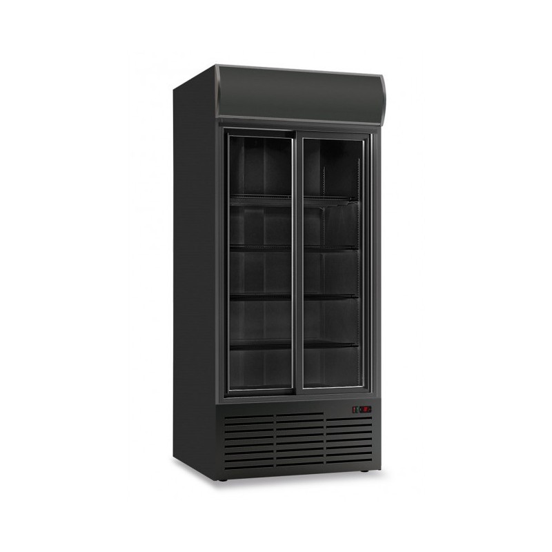 Shopdeschefs - Armoire réfrigérée ventilée 2 portes avec tiroir rétro-éclairé Modèle CL113TCSLBLACK