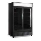 Shopdeschefs - Armoire réfrigérée ventilée à 2 portes Modèle CL1300V2GCSLBLACK