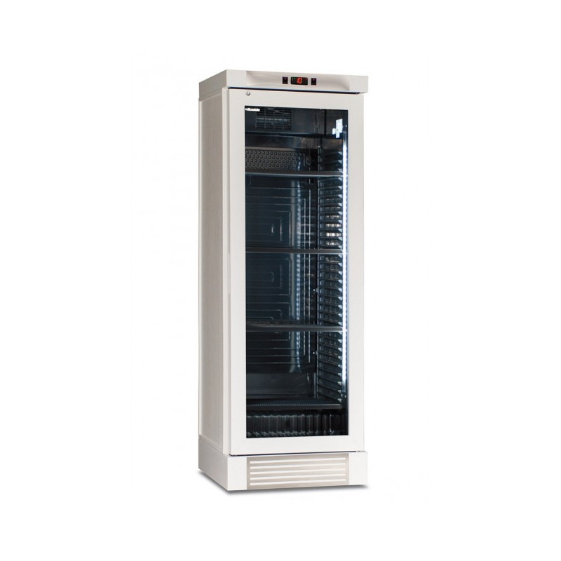 Shopdeschefs - Cave à vin réfrigérée avec ventilateur on/off Modèle CLW420LWHITE