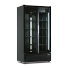 Shopdeschefs - Armoire murale statique avec agitateur Modèle MILANO 1270 BLK 2 Portes en verre