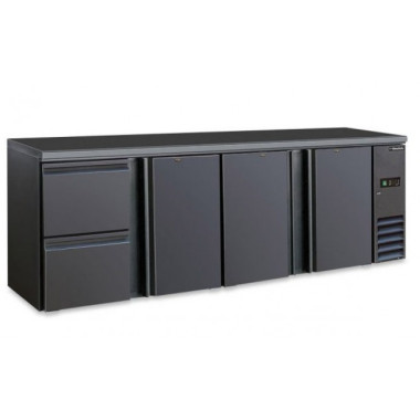 Shopdeschefs - Table réfrigérée ventilée de style rétro Modèle BB423SD