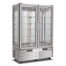 Shopdeschefs - Vitrine réfrigérée  double Modèle VICTORIA132NFNSILVER