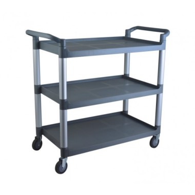 Beckers - Chariot 3 niveaux Modèle CS3 plastique structure inox