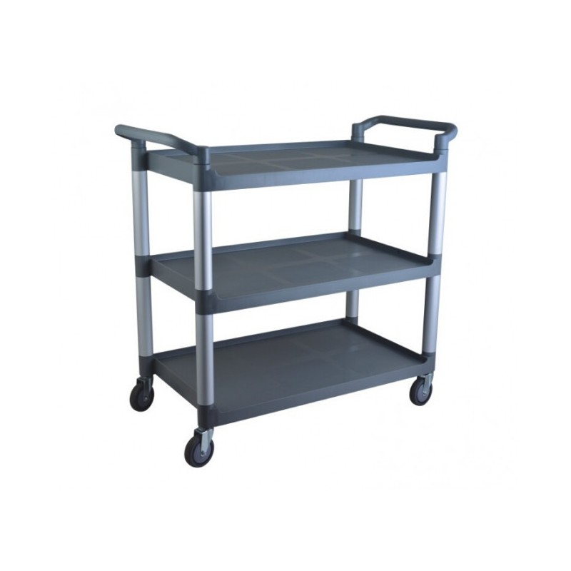 Beckers - Chariot 3 niveaux Modèle CS3 plastique structure inox