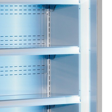 Armoire ventilée réfrigérée libre service avec portes coulissantes gris / blanc - Diamond - PD10/A7-R2