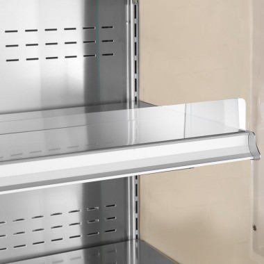 Armoire ventilée réfrigérée libre service avec portes coulissantes gris / blanc - Diamond - PD10/A7-R2