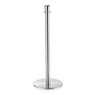 Poteau de délimitation tête ronde chromé h95cm diam 36cm - WAS Germany