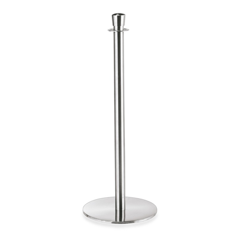 Poteau de délimitation tête ronde chromé h95cm diam 36cm - WAS Germany
