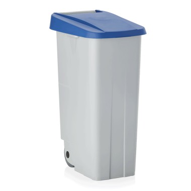 WAS - Poubelle 2 roulettes 110l polypropylène  42 x 57 x 88 cm
