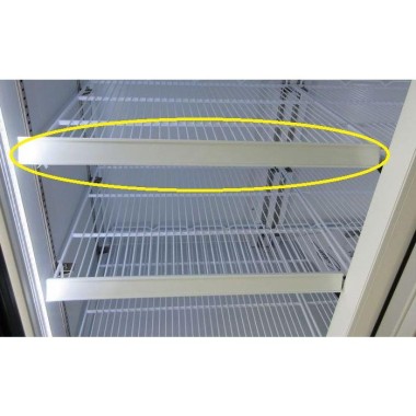 Porte carte de prix centrale blanc 7455.2205-2210... - Combisteel