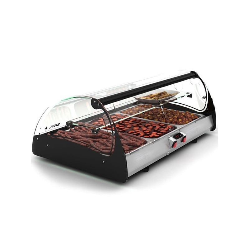 Sayl - Vitrine Chaude Bain-Marie avec Bacs GN 1/1 Série SPLENDID - 690 à 1020 mm - CS2