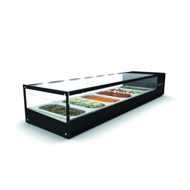 Sayl - Vitrine Tapas Réfrigérée Bacs GN 1/3 Série LOGIC - 970 à 1680 mm - VTLG4