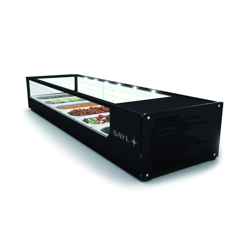Sayl - Vitrine Tapas Réfrigérée Bacs GN 1/3 Série LOGIC - 970 à 1680 mm - VTLG4