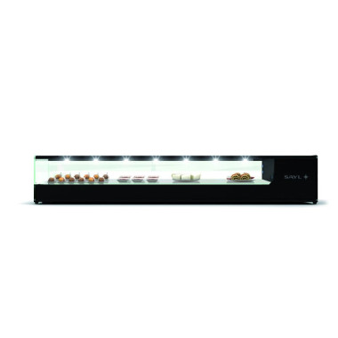 Sayl - Vitrine Tapas Réfrigérée Bacs GN 1/3 Série LOGIC - 970 à 1680 mm - VTLG4