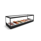 Sayl - Vitrine Chaude Logic - 1190 mm - Bain-Marie - CLO6BL