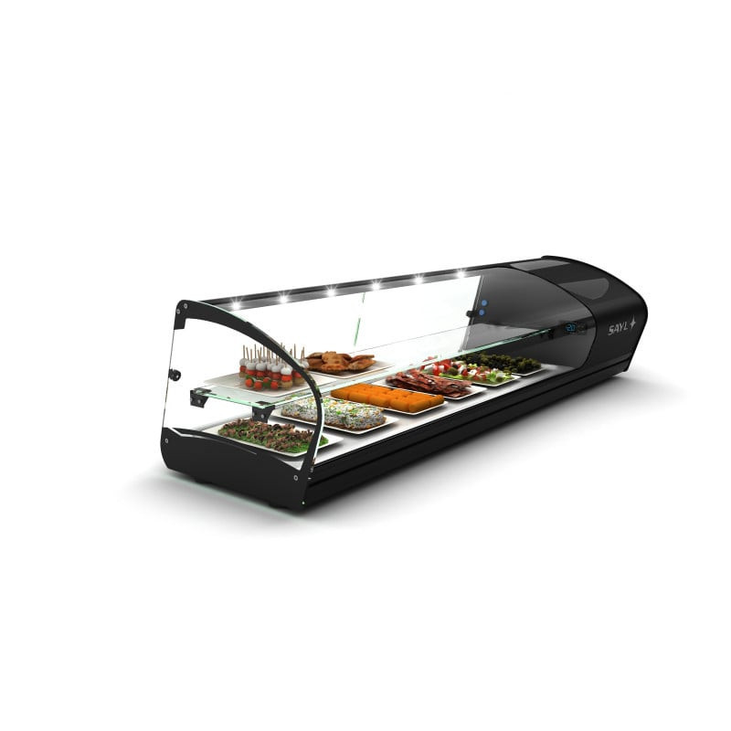 Sayl - Vitrine Réfrigérée Sushi Shark - 1680 mm - 2 Étagères CP - SK28