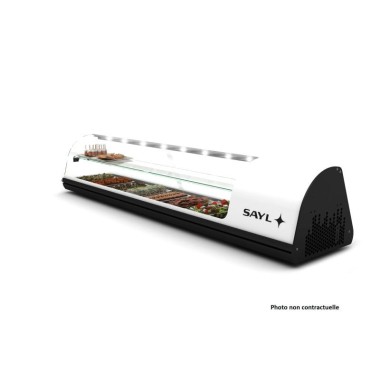 Sayl - Vitrine froide à Tapas Deux Etagères avec 4 Bacs GN 1/3 - V24B