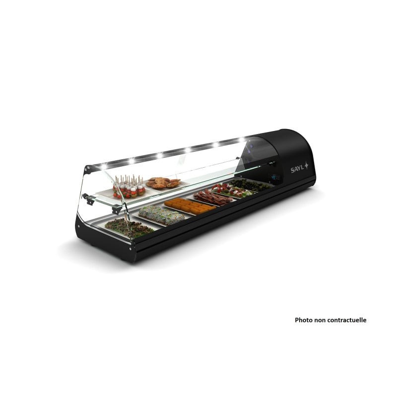 Sayl - Vitrine Réfrigérée Tapas Standard - 1788 mm - 2 Étagères - Neutre - V28N