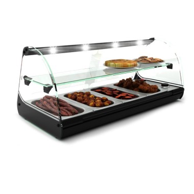 Sayl - Vitrine Chaude Bain-Marie Deux Etagères - 840 à 1190 mm - C24
