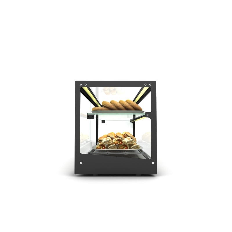 Sayl - Vitrine Chaude Logic Triple - 1190 mm - 2 Étagères - Chaleur Sèche - CLO26S-2