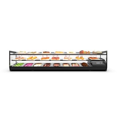 Sayl - Vitrine à Tapas Réfrigérée Cuve Plane Double LED Série KUBE - VCKB4P