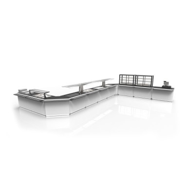 Sayl - Base de Buffet Réfrigéré Plaque Froide avec Bacs - 1300x700 mm - BUF65