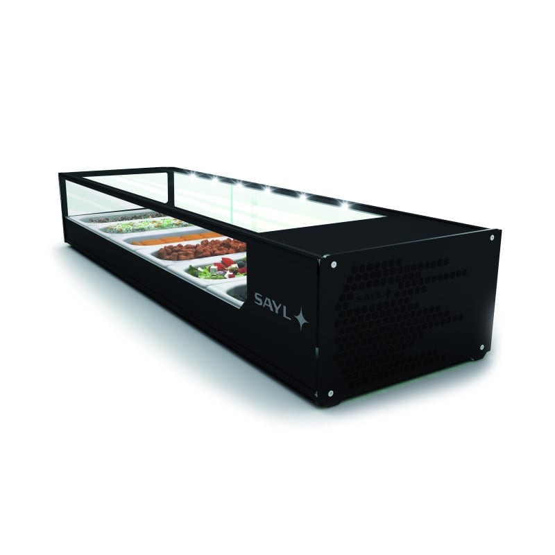 Sayl - Vitrine Tapas Réfrigérée Bacs GN 1/3 Série LOGIC - 970 à 1680 mm - VTLG4