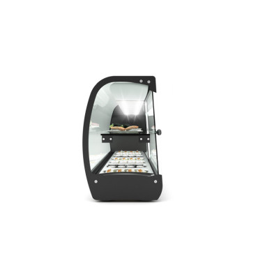 Sayl - Vitrine Sushi Réfrigérée 2 Etagères Série SLIM avec 7 Bacs GN 1/6 - VSL7S