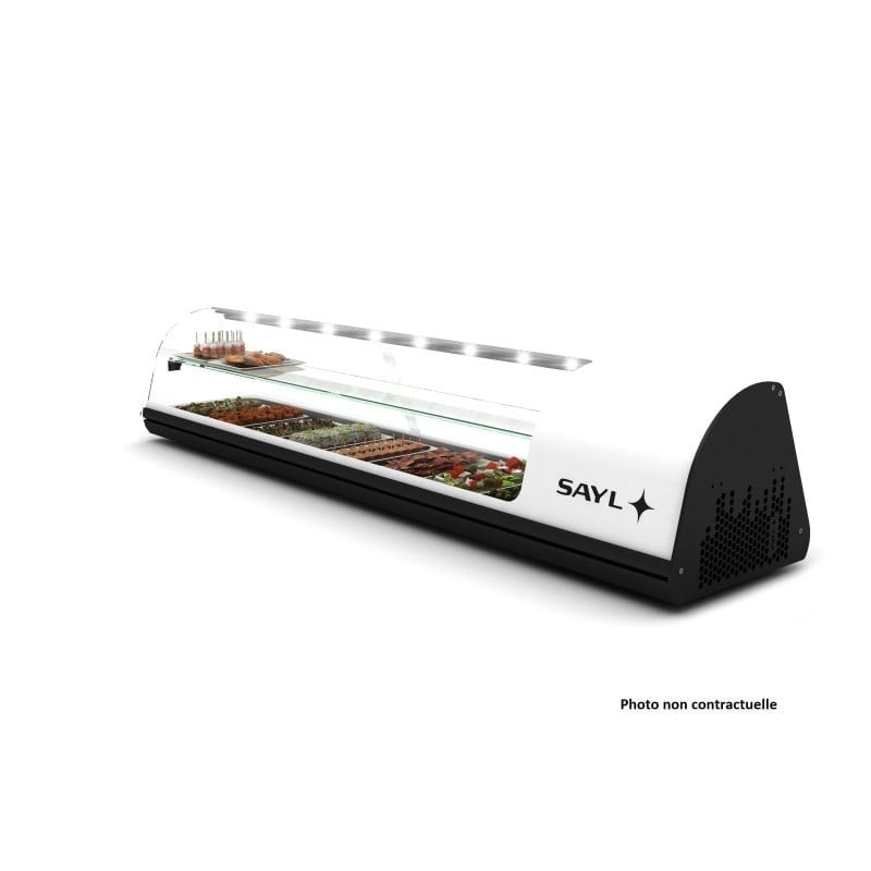 Sayl - Vitrine froide à Tapas Deux Etagères avec 6 Bacs GN 1/3 - V26B