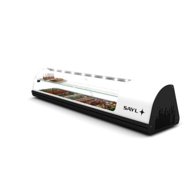 Sayl - Vitrine froide à Tapas Deux Etagères avec 8 Bacs GN 1/3 - V28B