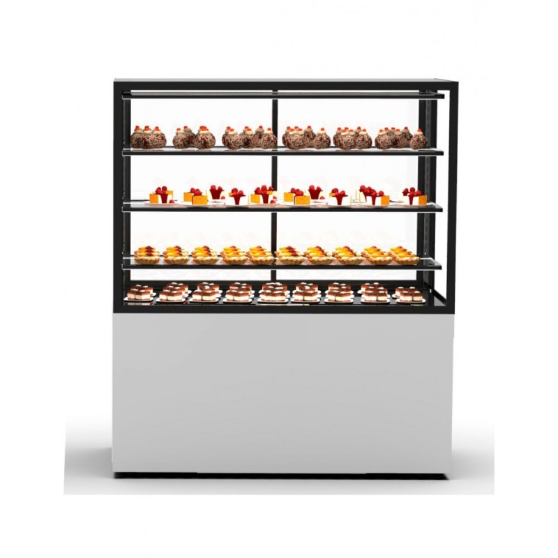 Sayl - Vitrine Chaude à 4 Faces Base 100 - H 1400 mm et Sans Accès Frontal - IN100/80-140C