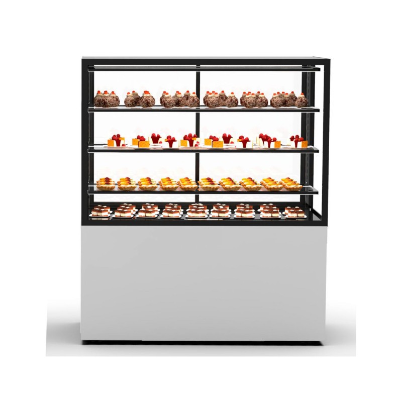 Sayl - Vitrine Réfrigérée à 4 Faces Base 120 - H 1400 mm et Sans Accès Frontal - IN120/80-140